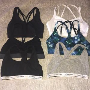 Lot of 6 Sports Bras